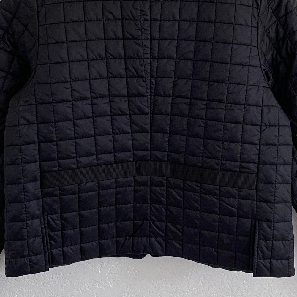 Athleta Recycled Grandview Shortie Quilted Bomber Jacket Black Size S NWT - Picture 4 of 10